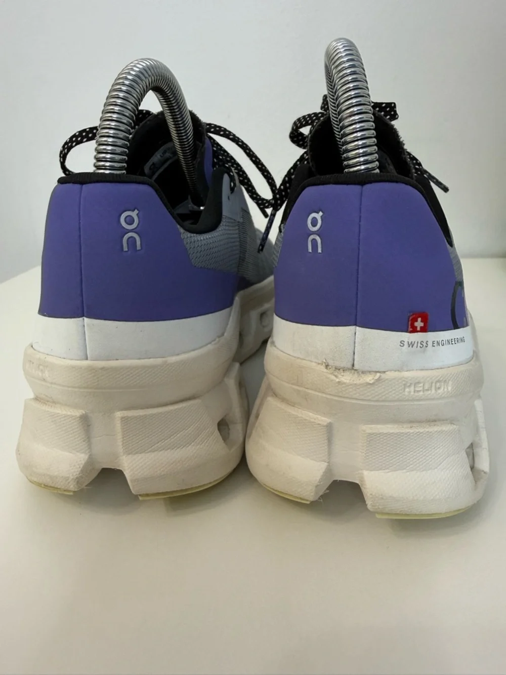 On Running Cloudmonster Mist Blueberry Size Women’s 6.5 Helion Cloudtec - Picture 5 of 9